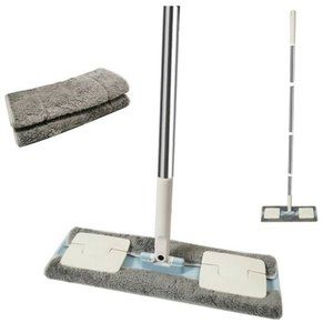 EZ SPARES Hardwood Floor Mop with 2 Washable Pads
